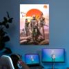 imageDisplate Official Star Wars Metal Poster Magnetic Mounting Included Licensed Artwork Modern Wall Decor Mandalorian Season 2 Baby Poster 45 cm x 32 cmDAY