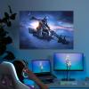 imageDisplate Official Star Wars Metal Poster Magnetic Mounting Included Licensed Artwork Modern Wall Decor Mandalorian Season 2 Baby Poster 45 cm x 32 cmDin Djarin With Grogu