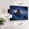 imageDisplate Official Star Wars Metal Poster Magnetic Mounting Included Licensed Artwork Modern Wall Decor Mandalorian Season 2 Baby Poster 45 cm x 32 cmDin Djarin With Grogu