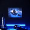 imageDisplate Official Star Wars Metal Poster Magnetic Mounting Included Licensed Artwork Modern Wall Decor Mandalorian Season 2 Baby Poster 45 cm x 32 cmDin Djarin With Grogu