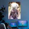 imageDisplate Official Star Wars Metal Poster Magnetic Mounting Included Licensed Artwork Modern Wall Decor Mandalorian Season 2 Baby Poster 45 cm x 32 cmMando