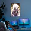 imageDisplate Official Star Wars Metal Poster Magnetic Mounting Included Licensed Artwork Modern Wall Decor Mandalorian Season 2 Baby Poster 45 cm x 32 cmMando