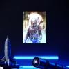 imageDisplate Official Star Wars Metal Poster Magnetic Mounting Included Licensed Artwork Modern Wall Decor Mandalorian Season 2 Baby Poster 45 cm x 32 cmMando