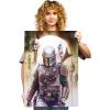 imageDisplate Official Star Wars Metal Poster Magnetic Mounting Included Licensed Artwork Modern Wall Decor Mandalorian Season 2 Baby Poster 45 cm x 32 cmMando