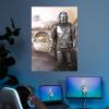 imageDisplate Official Star Wars Metal Poster Magnetic Mounting Included Licensed Artwork Modern Wall Decor Mandalorian Season 2 Baby Poster 45 cm x 32 cmThem