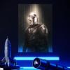 imageDisplate Official Star Wars Metal Poster Magnetic Mounting Included Licensed Artwork Modern Wall Decor Mandalorian Season 2 Baby Poster 45 cm x 32 cmThe Man