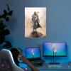 imageDisplate Official Star Wars Metal Poster Magnetic Mounting Included Licensed Artwork Modern Wall Decor Mandalorian Season 2 Baby Poster 45 cm x 32 cmblaster