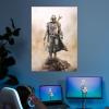 imageDisplate Official Star Wars Metal Poster Magnetic Mounting Included Licensed Artwork Modern Wall Decor Mandalorian Season 2 Baby Poster 45 cm x 32 cmblaster
