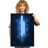 imageDisplate Official Star Wars Metal Poster Magnetic Mounting Included Licensed Artwork Modern Wall Decor Star Wars Lightsabers Darksaber Poster 45 cm x 32 cmAhsoka Lightsaber