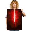 imageDisplate Official Star Wars Metal Poster Magnetic Mounting Included Licensed Artwork Modern Wall Decor Star Wars Lightsabers Darksaber Poster 45 cm x 32 cmDarth Vader