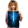 imageDisplate Official Star Wars Metal Poster Magnetic Mounting Included Licensed Artwork Modern Wall Decor Star Wars Lightsabers Darksaber Poster 45 cm x 32 cmAnakin