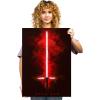 imageDisplate Official Star Wars Metal Poster Magnetic Mounting Included Licensed Artwork Modern Wall Decor Star Wars Lightsabers Darksaber Poster 45 cm x 32 cmKylo Ren