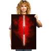 imageDisplate Official Star Wars Metal Poster Magnetic Mounting Included Licensed Artwork Modern Wall Decor Star Wars Lightsabers Darksaber Poster 45 cm x 32 cmDarth Maul