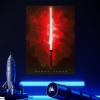 imageDisplate Official Star Wars Metal Poster Magnetic Mounting Included Licensed Artwork Modern Wall Decor Star Wars Lightsabers Darksaber Poster 45 cm x 32 cmDarth Vader