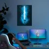 imageDisplate Official Star Wars Metal Poster Magnetic Mounting Included Licensed Artwork Modern Wall Decor Star Wars Lightsabers Darksaber Poster 45 cm x 32 cmEzra