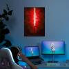 imageDisplate Official Star Wars Metal Poster Magnetic Mounting Included Licensed Artwork Modern Wall Decor Star Wars Lightsabers Darksaber Poster 45 cm x 32 cmDarth Vader