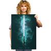 imageDisplate Official Star Wars Metal Poster Magnetic Mounting Included Licensed Artwork Modern Wall Decor Star Wars Lightsabers Darksaber Poster 45 cm x 32 cmObiWan