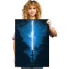 imageDisplate Official Star Wars Metal Poster Magnetic Mounting Included Licensed Artwork Modern Wall Decor Star Wars Lightsabers Darksaber Poster 45 cm x 32 cmAnakin