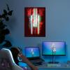imageDisplate Official Star Wars Metal Poster Magnetic Mounting Included Licensed Artwork Modern Wall Decor Star Wars Lightsabers Darksaber Poster 45 cm x 32 cmgrevious