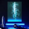 imageDisplate Official Star Wars Metal Poster Magnetic Mounting Included Licensed Artwork Modern Wall Decor Star Wars Lightsabers Darksaber Poster 45 cm x 32 cmObiWan