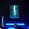 imageDisplate Official Star Wars Metal Poster Magnetic Mounting Included Licensed Artwork Modern Wall Decor Star Wars Lightsabers Darksaber Poster 45 cm x 32 cmObiWan