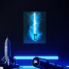 imageDisplate Official Star Wars Metal Poster Magnetic Mounting Included Licensed Artwork Modern Wall Decor Star Wars Lightsabers Darksaber Poster 45 cm x 32 cmEzra