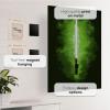 imageDisplate Official Star Wars Metal Poster Magnetic Mounting Included Licensed Artwork Modern Wall Decor Star Wars Lightsabers Darksaber Poster 45 cm x 32 cmYoda