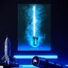 imageDisplate Official Star Wars Metal Poster Magnetic Mounting Included Licensed Artwork Modern Wall Decor Star Wars Lightsabers Darksaber Poster 45 cm x 32 cmEzra