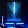 imageDisplate Official Star Wars Metal Poster Magnetic Mounting Included Licensed Artwork Modern Wall Decor Star Wars Lightsabers Darksaber Poster 45 cm x 32 cmAnakin