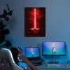 imageDisplate Official Star Wars Metal Poster Magnetic Mounting Included Licensed Artwork Modern Wall Decor Star Wars Lightsabers Darksaber Poster 45 cm x 32 cmKylo Ren