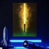 imageDisplate Official Star Wars Metal Poster Magnetic Mounting Included Licensed Artwork Modern Wall Decor Star Wars Lightsabers Darksaber Poster 45 cm x 32 cmRey