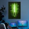 imageDisplate Official Star Wars Metal Poster Magnetic Mounting Included Licensed Artwork Modern Wall Decor Star Wars Lightsabers Darksaber Poster 45 cm x 32 cmYoda