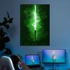 imageDisplate Official Star Wars Metal Poster Magnetic Mounting Included Licensed Artwork Modern Wall Decor Star Wars Lightsabers Darksaber Poster 45 cm x 32 cmQuiGon