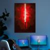 imageDisplate Official Star Wars Metal Poster Magnetic Mounting Included Licensed Artwork Modern Wall Decor Star Wars Lightsabers Darksaber Poster 45 cm x 32 cmDarth Vader
