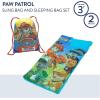 imageIdea Nuova 2 Piece Drawstring Sling Carry Bag with Sleeping Slumber BagPaw Patrol Blue