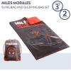 imageIdea Nuova 2 Piece Drawstring Sling Carry Bag with Sleeping Slumber BagSpiderman Miles Morales