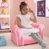 imageIdea Nuova Figural Mink with Sherpa Trim Bean Bag Chair for Toddlers and Kids Star Wars GroguPaw Patrol Pink