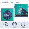 imageIdea Nuova Star Wars Darth Vader and Luke Skywalker Set of 2 Durable Storage Cubes with Handles 10quotx10quotx10quot Cubes