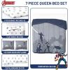 imageJay Franco Star Wars Full Size Comforter Set  7 Piece Bedding Includes Sheet Set ampamp Pillow Covers  Super Soft Cozy Bedding with Death Star and Millennium FalconBlue  Avengers 01