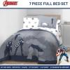 imageJay Franco Star Wars Full Size Comforter Set  7 Piece Bedding Includes Sheet Set ampamp Pillow Covers  Super Soft Cozy Bedding with Death Star and Millennium FalconBlue  Avengers 01