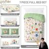 imageJay Franco Star Wars Full Size Comforter Set  7 Piece Bedding Includes Sheet Set ampamp Pillow Covers  Super Soft Cozy Bedding with Death Star and Millennium FalconMulti  Harry Potter 01