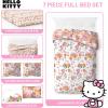 imageJay Franco Star Wars Full Size Comforter Set  7 Piece Bedding Includes Sheet Set ampamp Pillow Covers  Super Soft Cozy Bedding with Death Star and Millennium FalconMulti  Hello Kitty