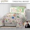 imageJay Franco Star Wars Full Size Comforter Set  7 Piece Bedding Includes Sheet Set ampamp Pillow Covers  Super Soft Cozy Bedding with Death Star and Millennium FalconMulti  Harry Potter 01