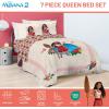 imageJay Franco Star Wars Full Size Comforter Set  7 Piece Bedding Includes Sheet Set ampamp Pillow Covers  Super Soft Cozy Bedding with Death Star and Millennium FalconBeige  Moana