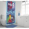 imageJay Franco Star Wars Shower Curtain  Licensed Bathroom Dcor for Kids or Teens with Millennium Falcon  70 x 72 Inch Washable Fabric CurtainBlue  Spidey  Friends