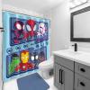 imageJay Franco Star Wars Shower Curtain  Licensed Bathroom Dcor for Kids or Teens with Millennium Falcon  70 x 72 Inch Washable Fabric CurtainBlue  Spidey  Friends