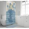 imageJay Franco Star Wars Shower Curtain  Licensed Bathroom Dcor for Kids or Teens with Millennium Falcon  70 x 72 Inch Washable Fabric CurtainBlue  Stitch