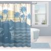 imageJay Franco Star Wars Shower Curtain  Licensed Bathroom Dcor for Kids or Teens with Millennium Falcon  70 x 72 Inch Washable Fabric CurtainBlue  Stitch