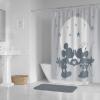 imageJay Franco Star Wars Shower Curtain  Licensed Bathroom Dcor for Kids or Teens with Millennium Falcon  70 x 72 Inch Washable Fabric CurtainGray  Mickey  Minnie