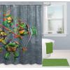 imageJay Franco Star Wars Shower Curtain  Licensed Bathroom Dcor for Kids or Teens with Millennium Falcon  70 x 72 Inch Washable Fabric CurtainGrey  Tmnt